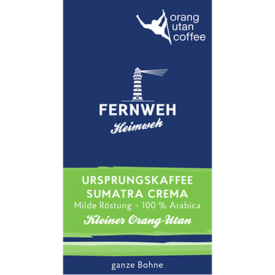 Kleiner Orang-Utan
URSPRUNGSKAFFEE SUMATRA CREMA